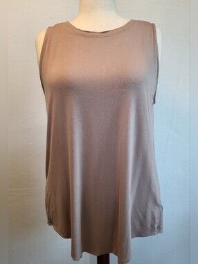 Zenana Outfitters Ash Mocha Sleeveless Tank Size 2X